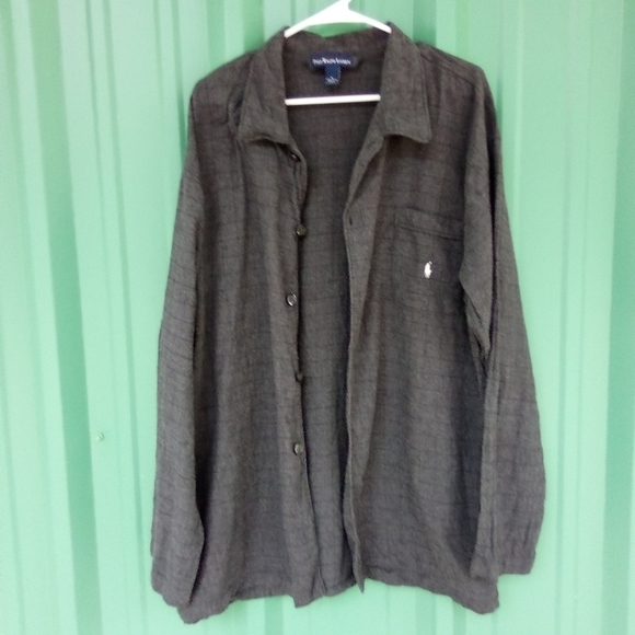 Men's Polo Ralph Lauren Gray Overshirt Shacket Shirt Jacket Size Large Unisex - Picture 3 of 4